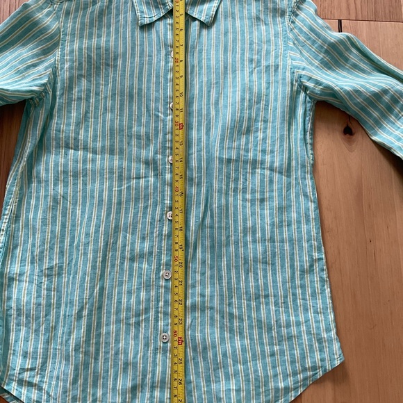Tommy Bahama Striped Linen Button Down, Size XS/TP - Picture 4 of 5